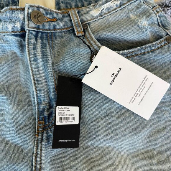 One Teaspoon Bermuda Jean Shorts - Picture 3 of 5